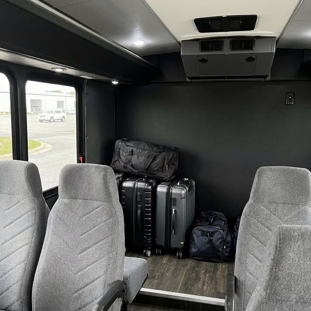 kenosha 15 passenger minibus luggage area