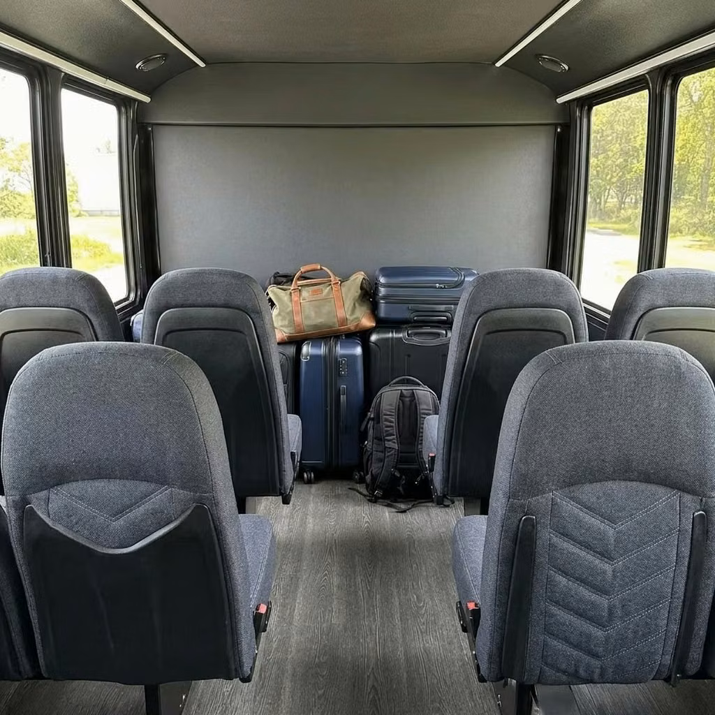 kenosha 25 passenger minibus luggage area