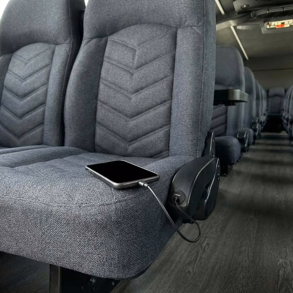 kenosha 25 passenger minibus usb charging