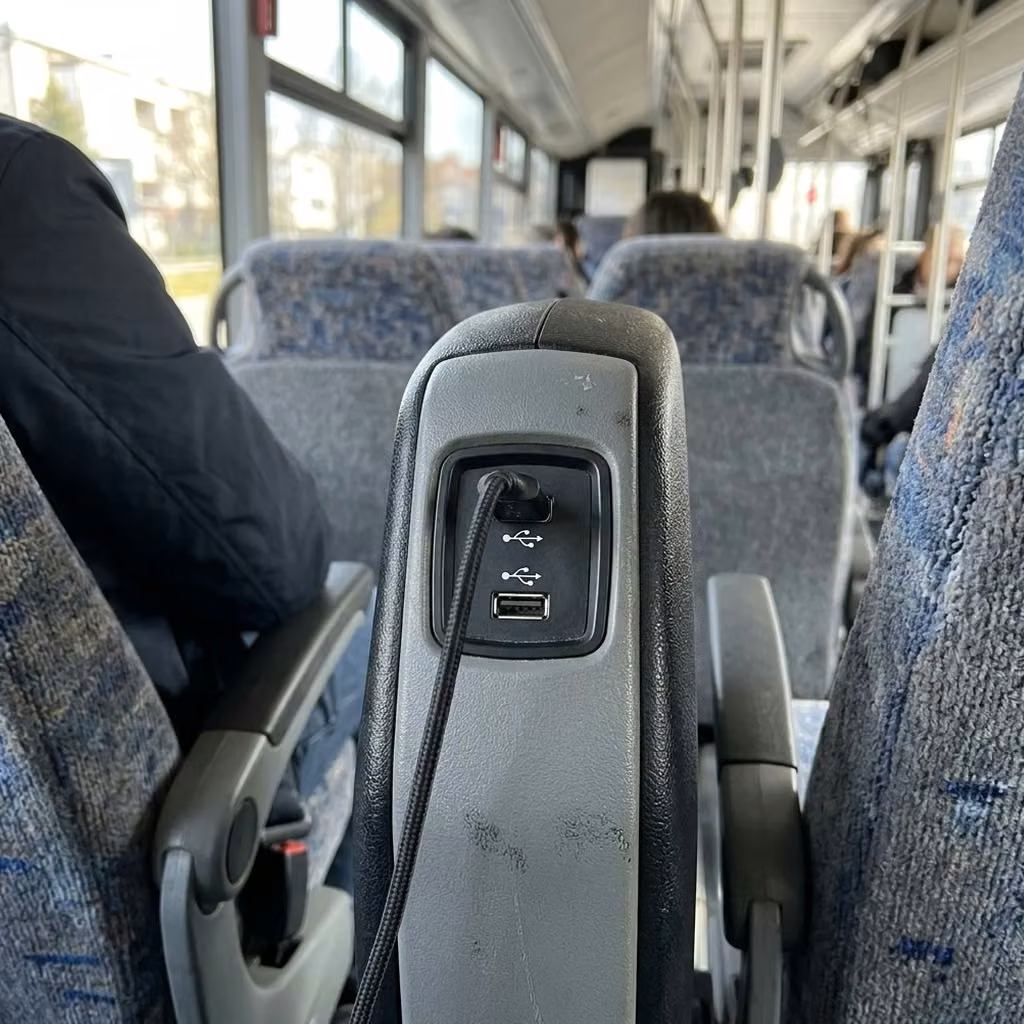 kenosha 28 passenger minibus usb charging