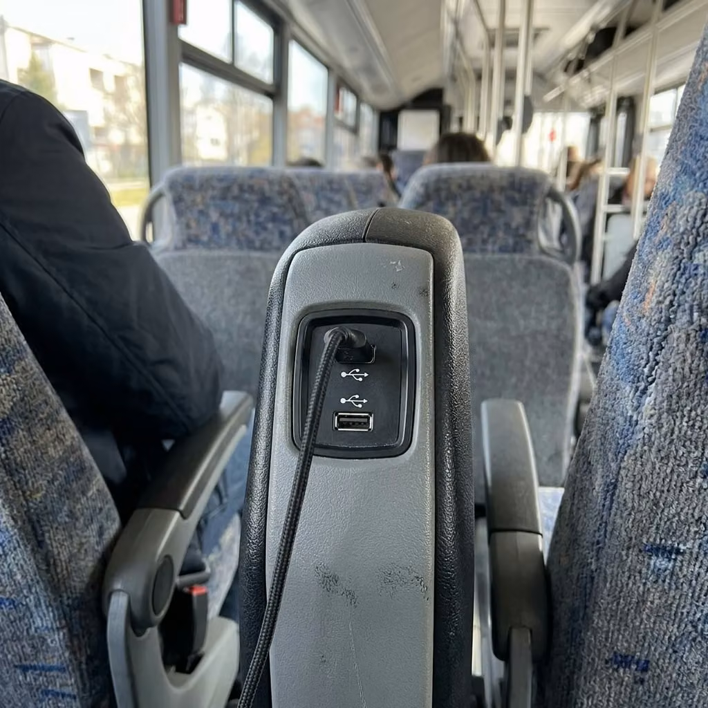 kenosha 30 passenger minibus usb charging