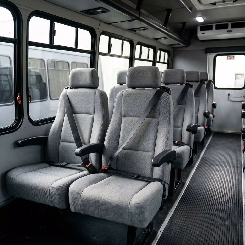 kenosha 35 passenger minibus reclining seats