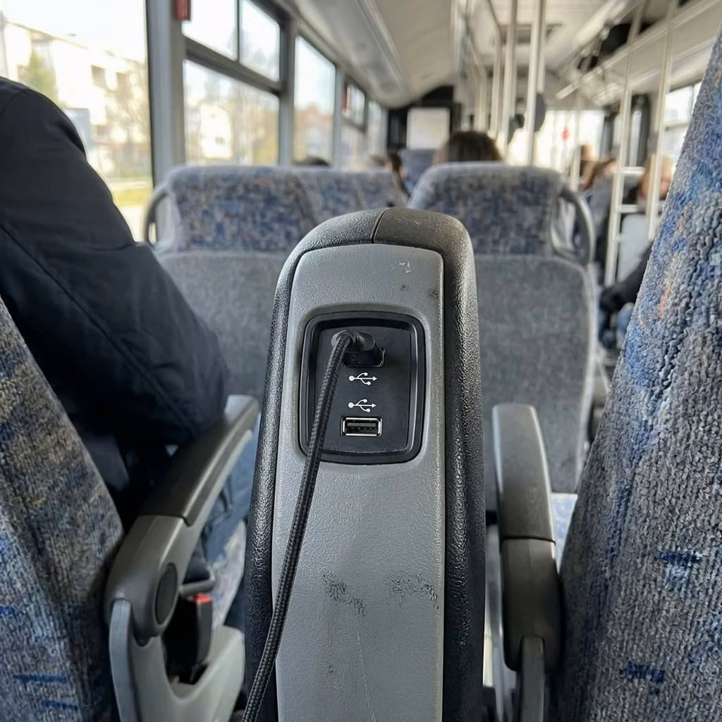 kenosha 35 passenger minibus usb charging