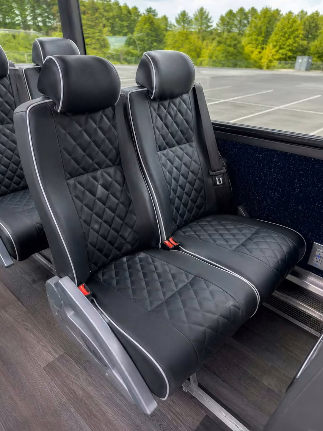 kenosha 56 passenger charter bus reclining seats