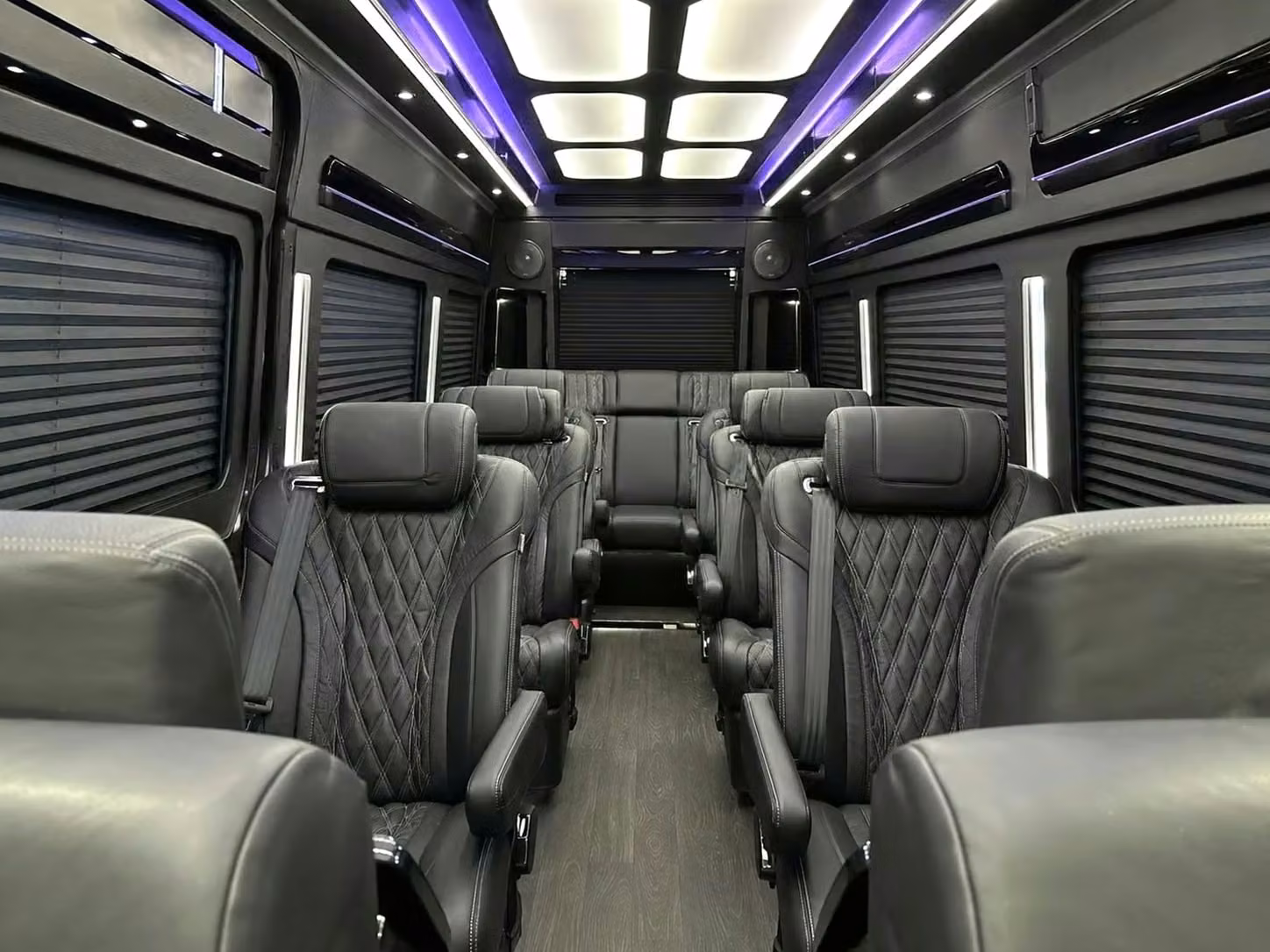 kenosha sprinter van rental with driver reclining seats