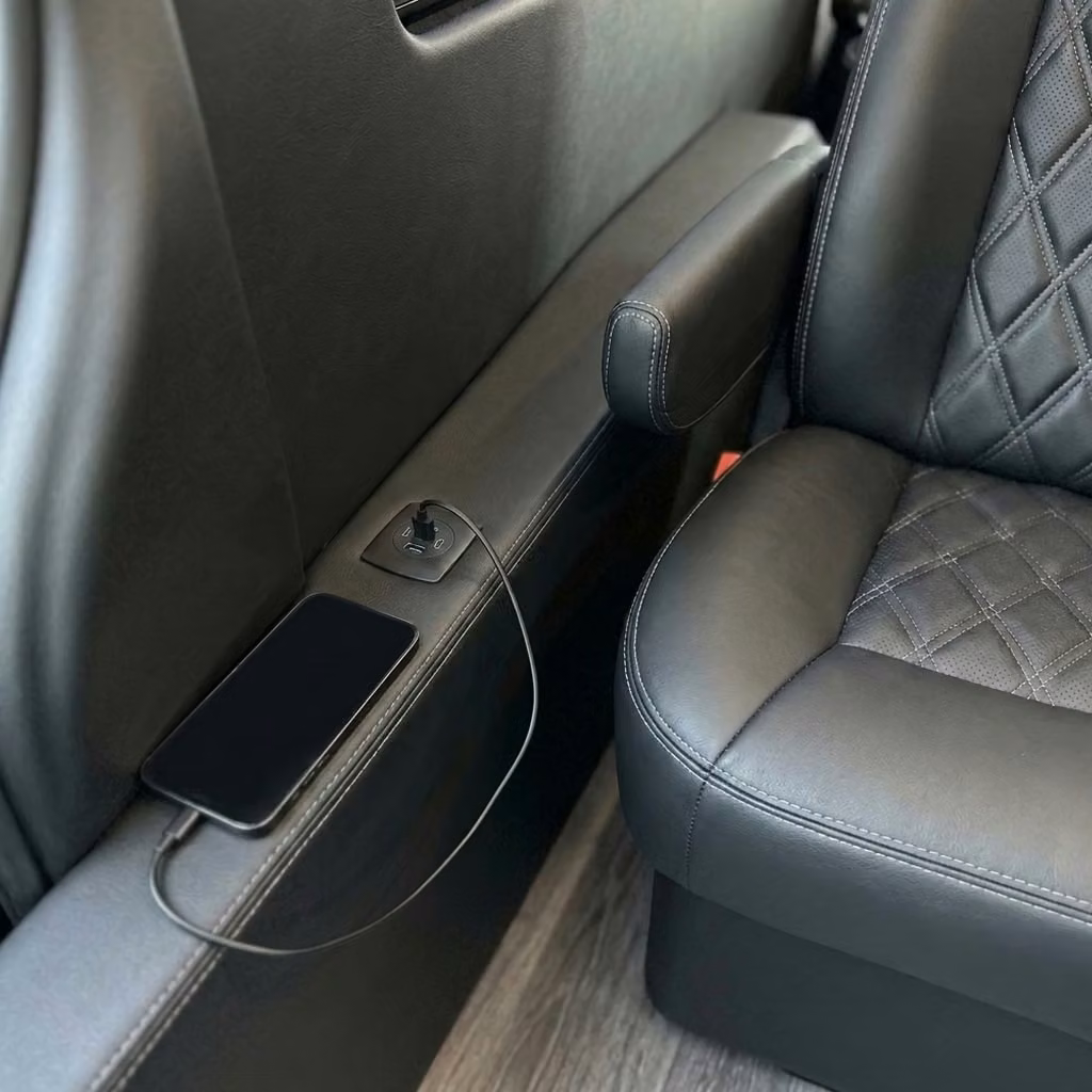 kenosha sprinter van rental with driver usb charging
