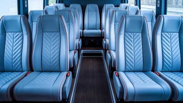 28 passenger minibus inside skokie