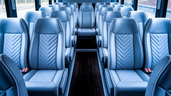 35 passenger minibus inside skokie