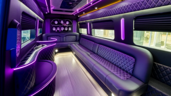 sprinter limo rental interior skokie